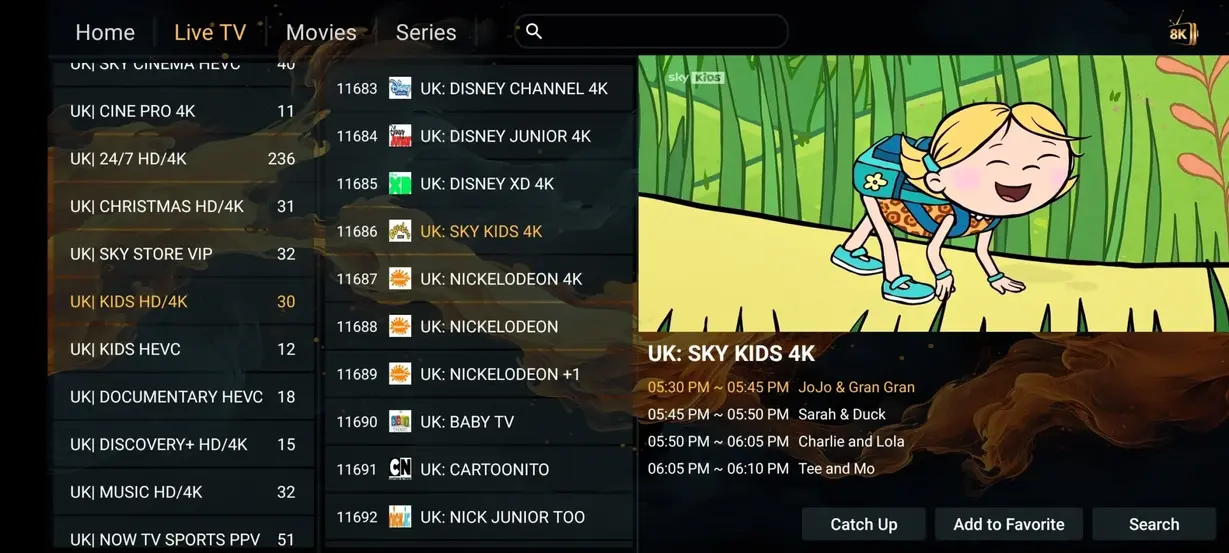 Vista previa IPTV Plaza 8