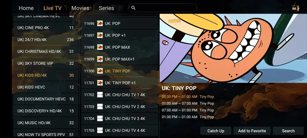 Vista previa IPTV Plaza 9